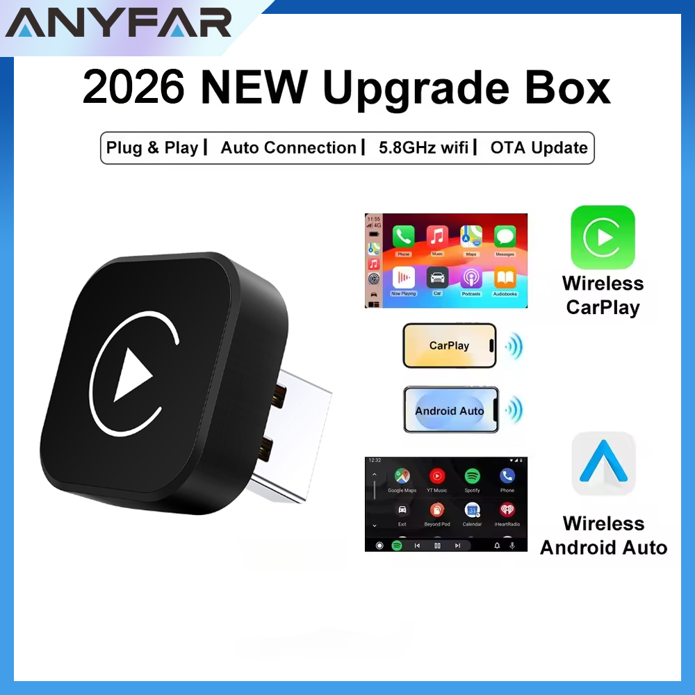 Smartwatch Universal - Adaptador CarPlay Sem Fio 2026 2-em-1: