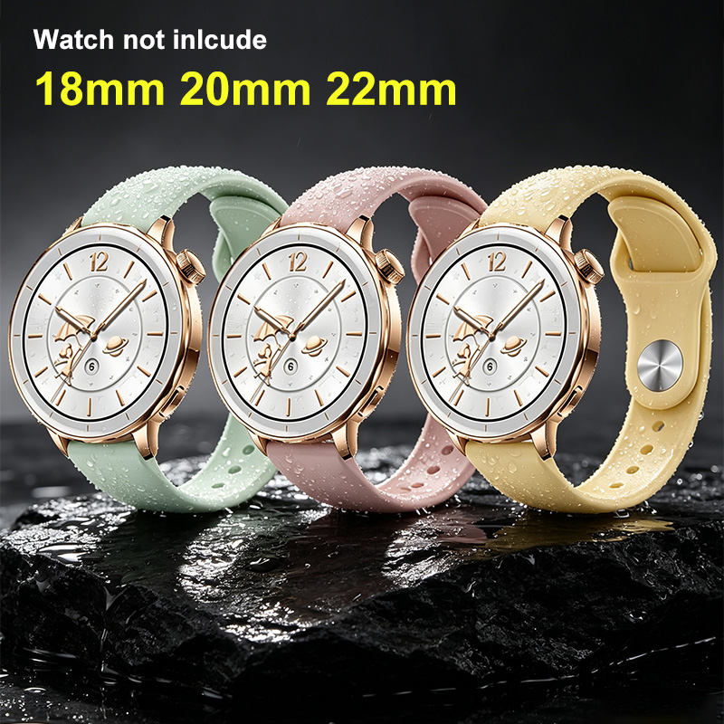 Fossil Smartwatch Accessories - Pulseira de Silicone Feminina de 18mm,