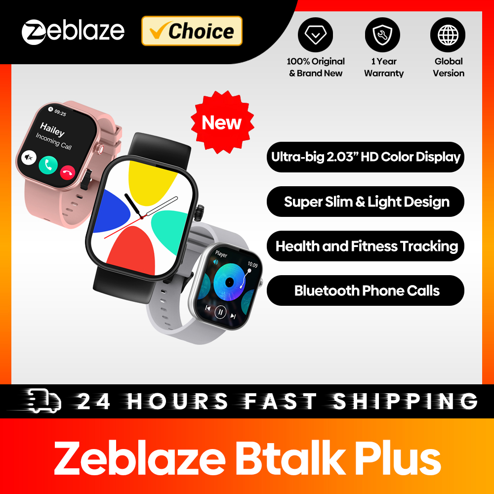 Smartwatch Face - Novo zeblaze btalk plus chamada de