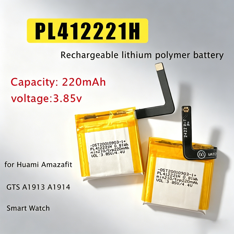 Smartwatch A1914 - Bateria Recarregável PL412221H 220mAh 3.85V, Baterias