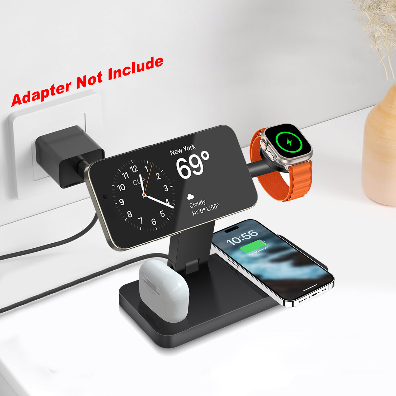 Wireless Charger Watch - Carregador Magnético Sem Fio 4 em