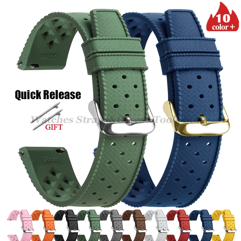Fossil Smartwatch Accessories - Pulseira de relógio de silicone tropical
