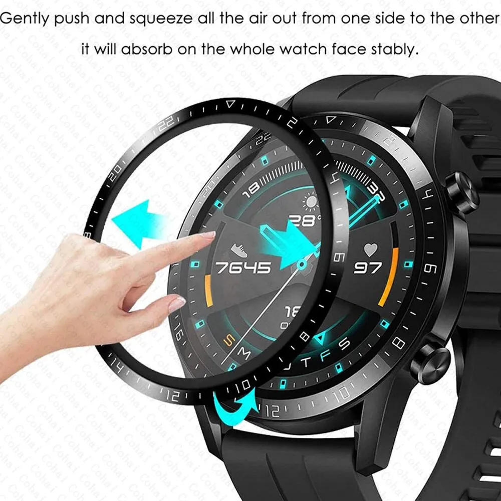 Titan Smartwatch Accessories - Vidro Temperado com Borda Curva 20D