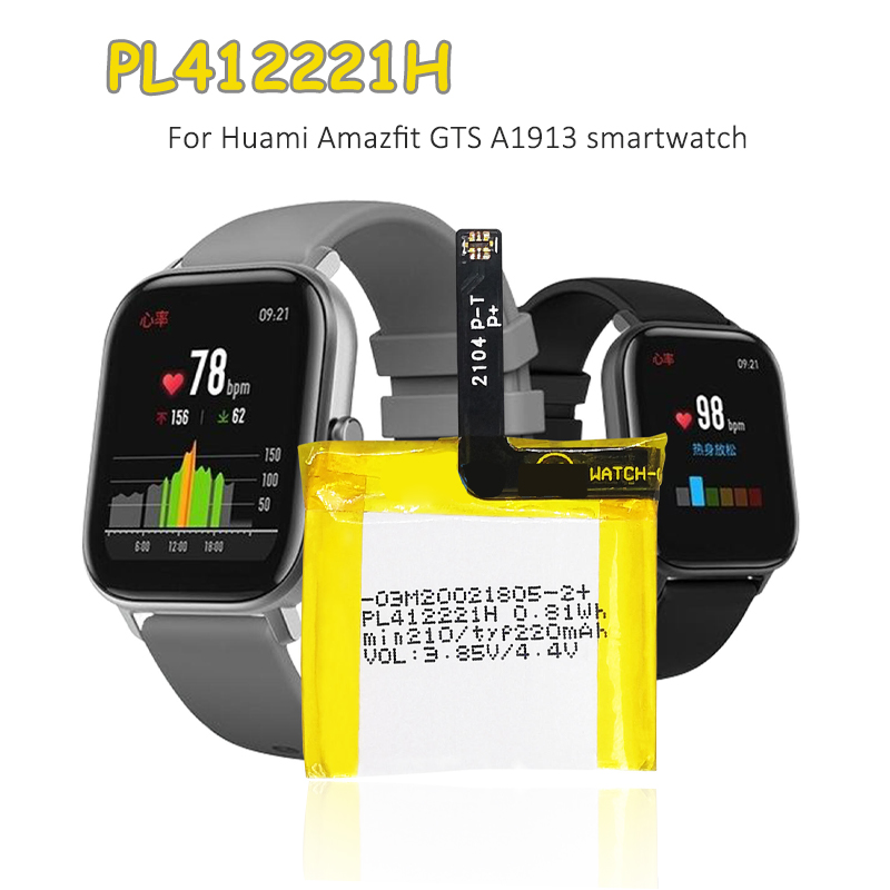 Smartwatch A1914 - Bateria PL412221H 220mAh 3.85V, Baterias de