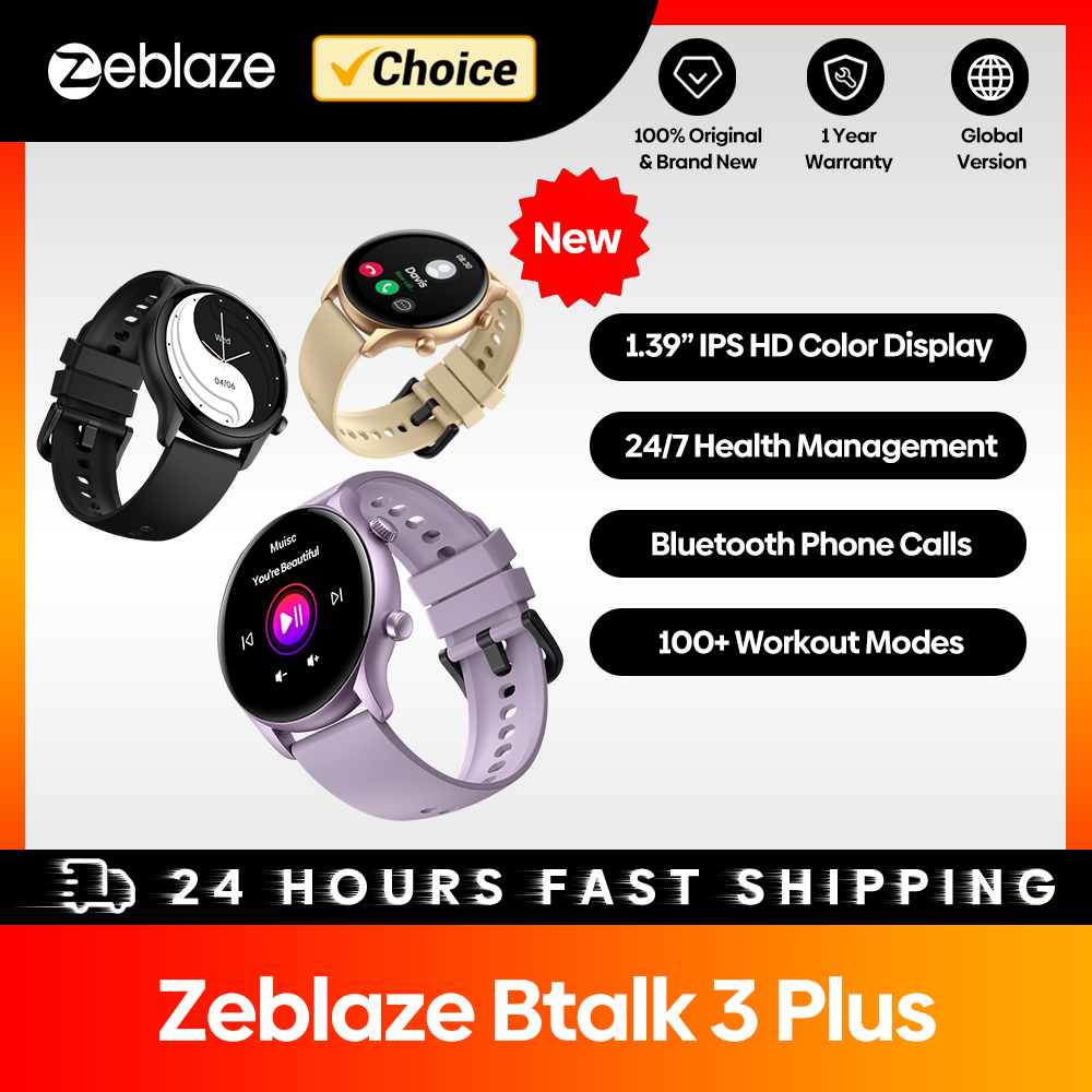 Smartwatch Face - Zeblaze-Btalk 3 Plus Smartwatch para Homens