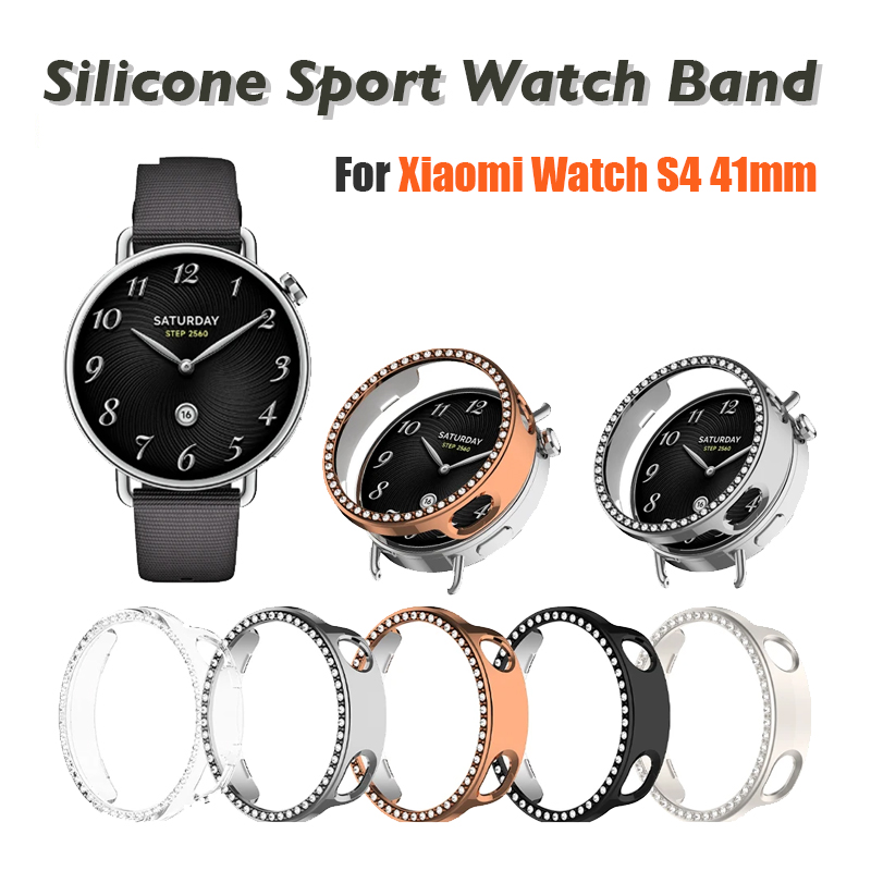 Xiaomi Smartwatch S4 Accessories - Única fileira dril oco caso para