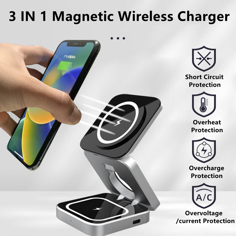 Wireless Charger Watch - Estação de carregamento rápido do carregador