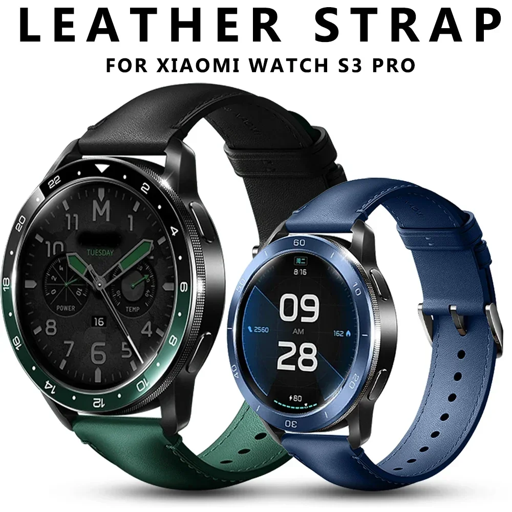 Xiaomi Smartwatch S3 Accessories - Pulseira de couro original de 22mm