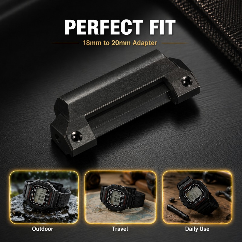 Watch Band Connector - Adaptador universal de cabeça elevada de