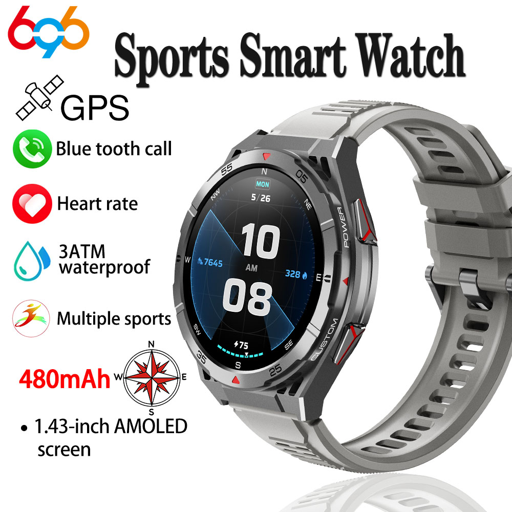 Novo relógio inteligente gps e - Smartwatch Face avaliação e preço