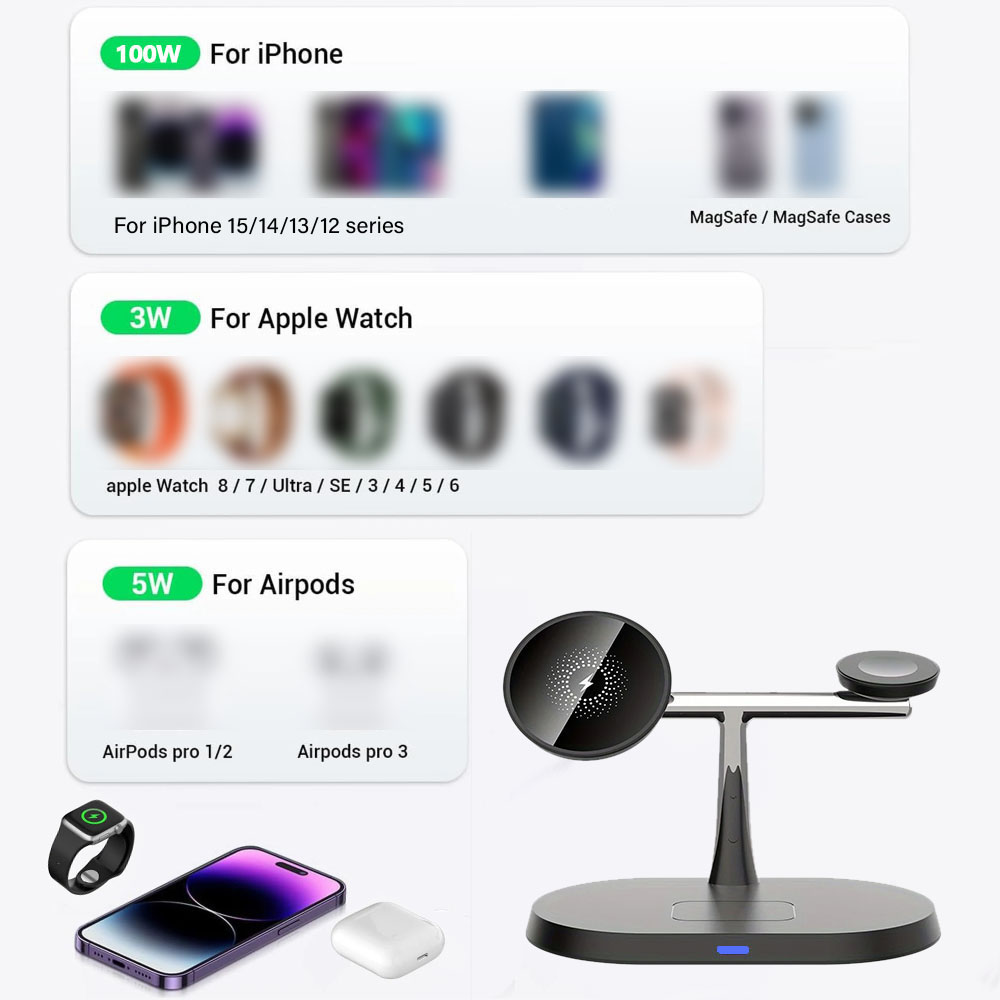 Carregador Magnético Sem Fio 3 - Wireless Charger Watch avaliação e preço