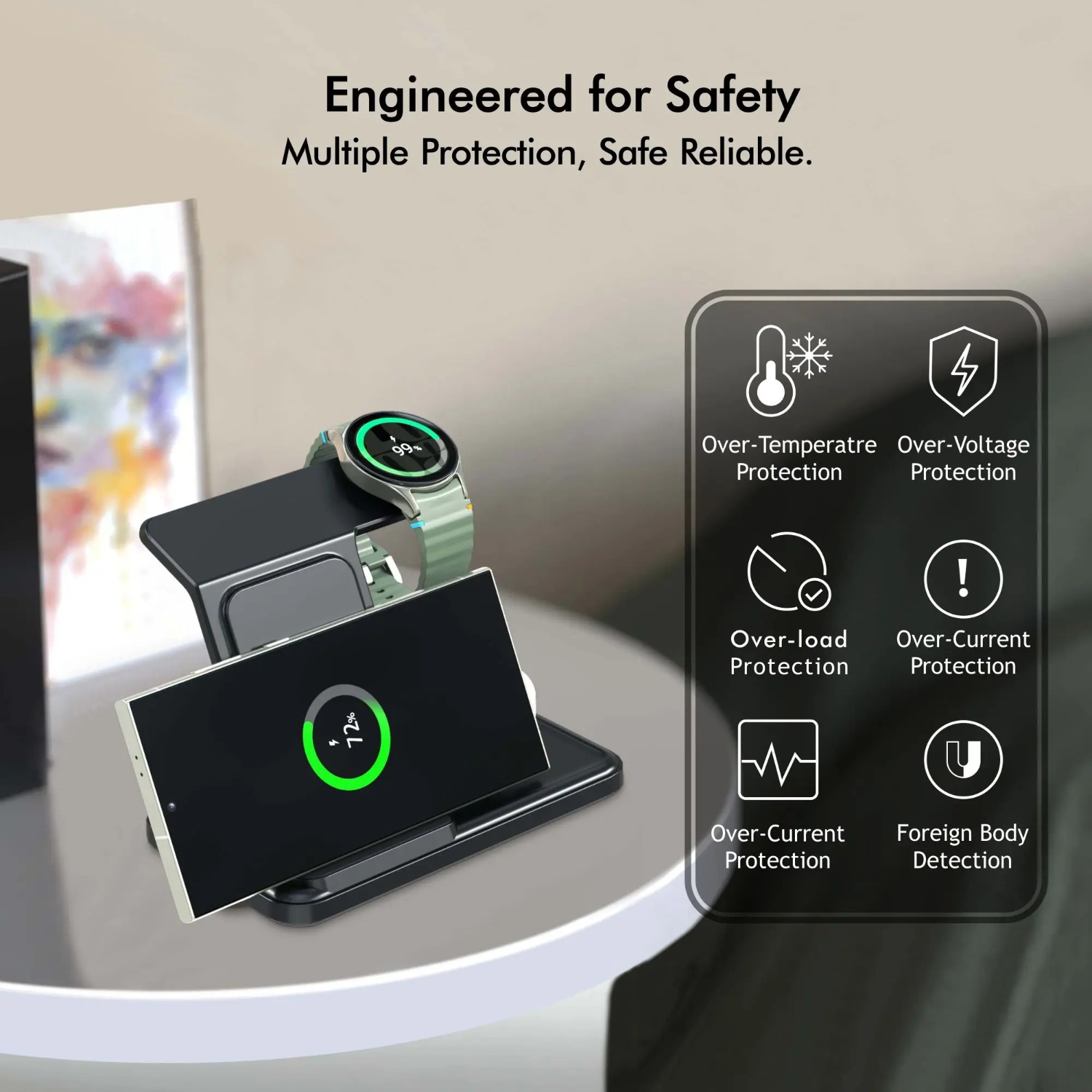 Estação de carregamento sem fi - Wireless Charger Watch avaliação e preço