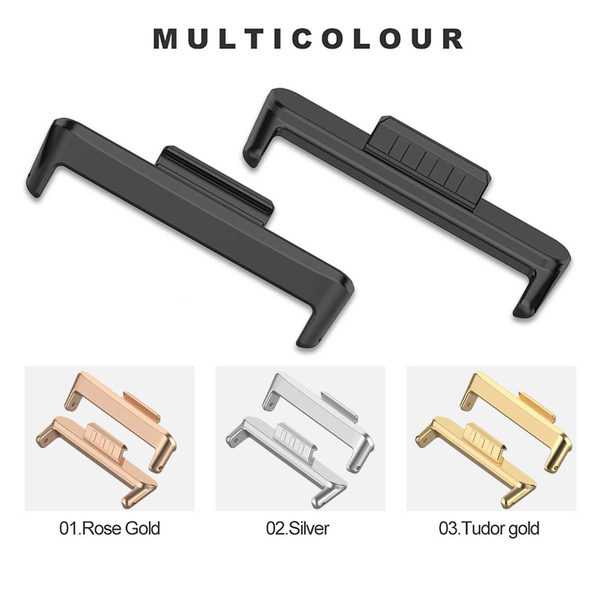1 Par de Conectores Metálicos  - Watch Band Connector avaliação e preço