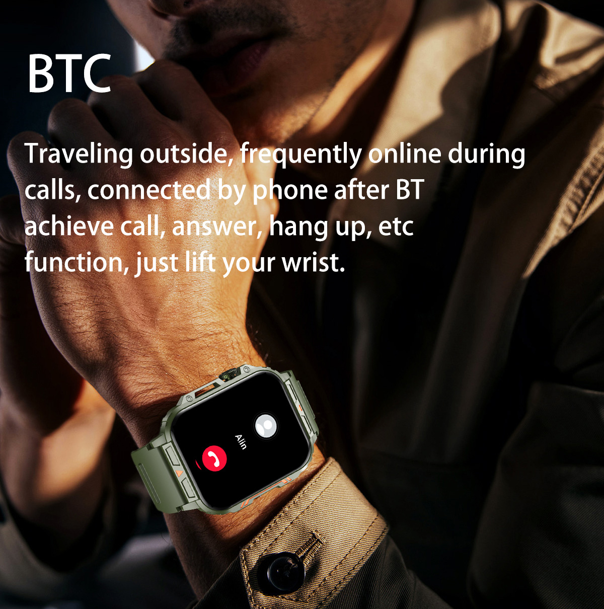 Relógio inteligente militar ao - Smartwatch Face avaliação e preço