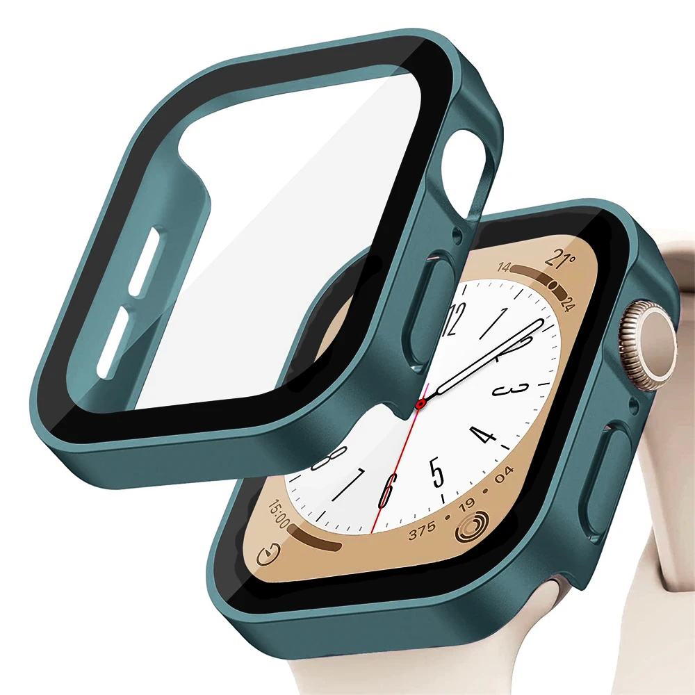 Vidro + capa para apple watch  - Smartwatch Watch Accessories For Women avaliação e preço