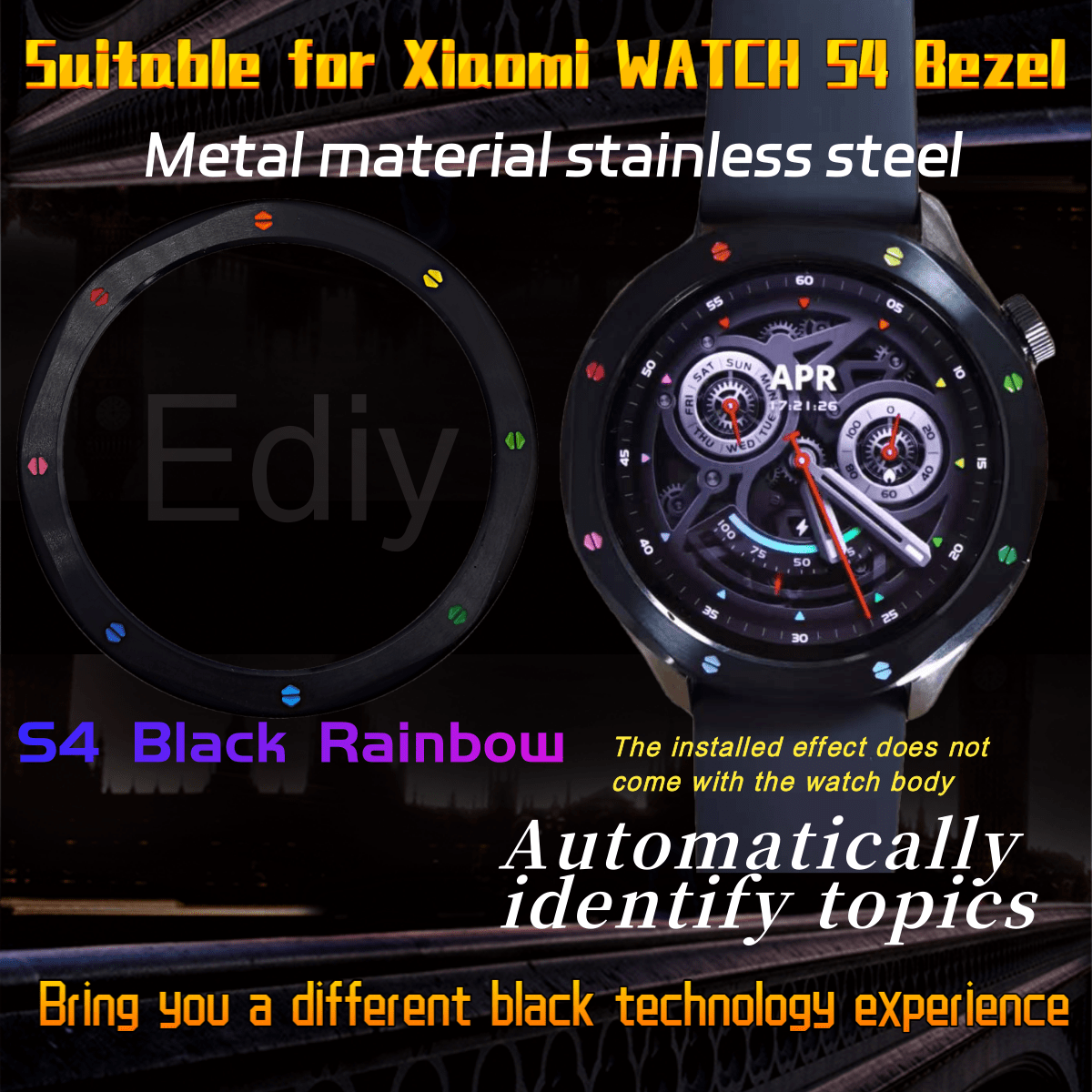 Anel de Metal para Bezel de Re - Xiaomi Smartwatch S3 Accessories avaliação e preço