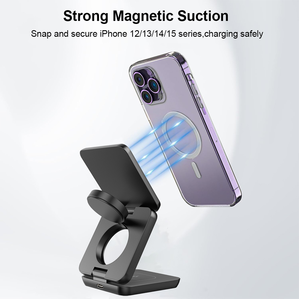 Carregador sem fio 3 em 1 Esta - Wireless Charger Watch avaliação e preço