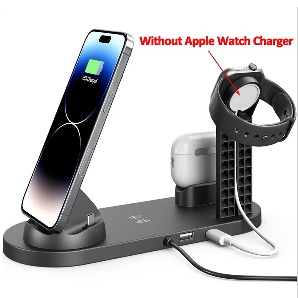 Carregador Sem Fio 7 em 1 de 3 - Wireless Charger Watch avaliação e preço