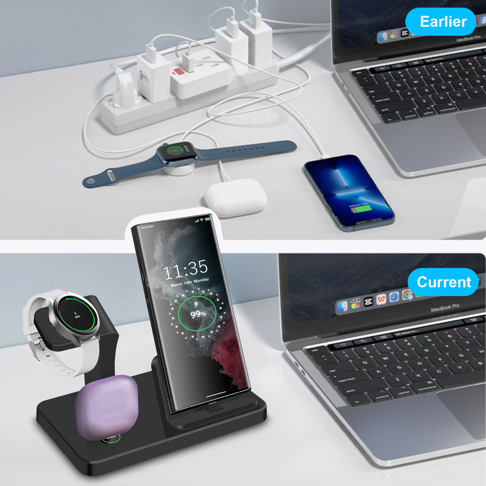 Estação de Carregamento Rápido - Wireless Charger Watch avaliação e preço