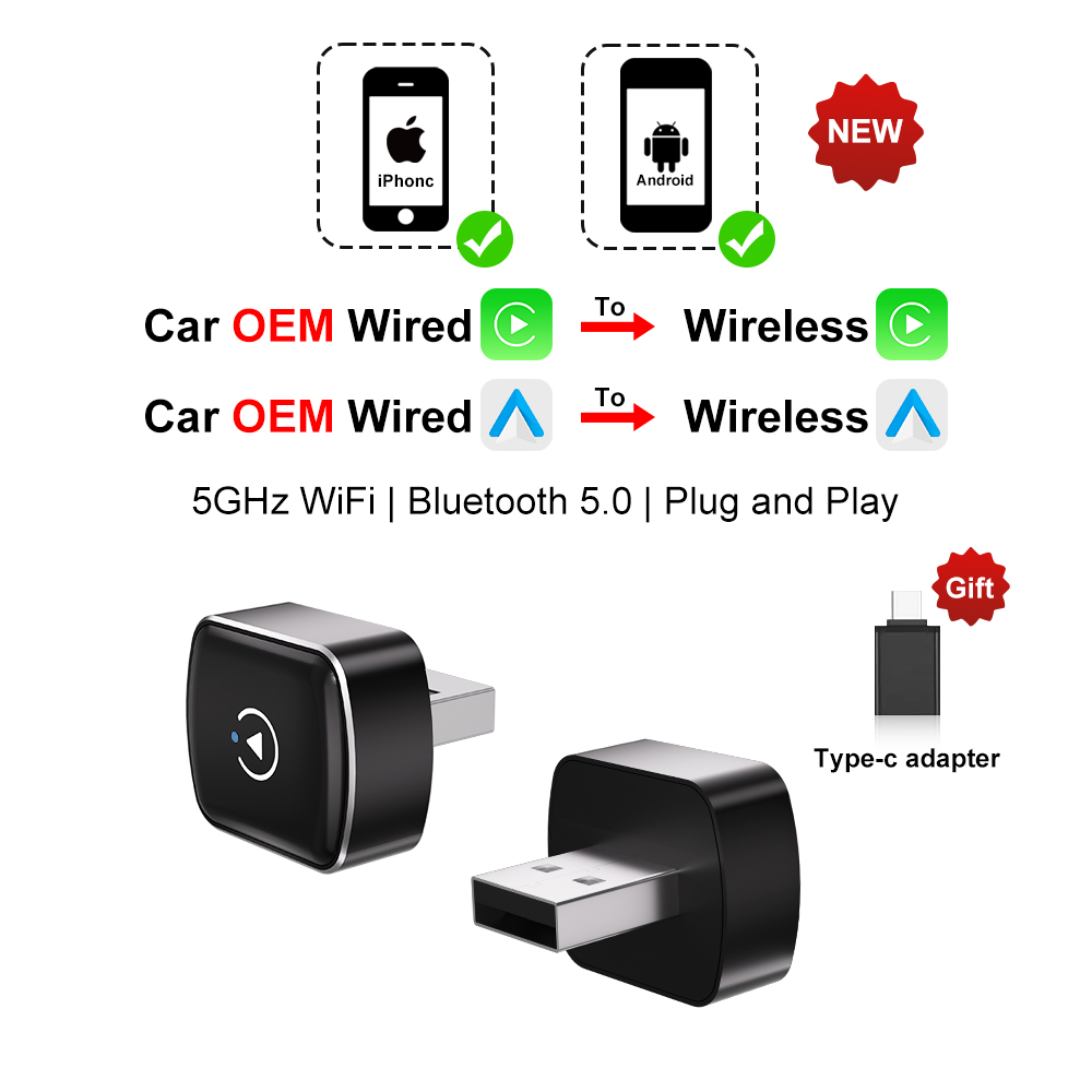Adaptador CarPlay 2 em 1 Sem F - Smartwatch Universal avaliação e preço