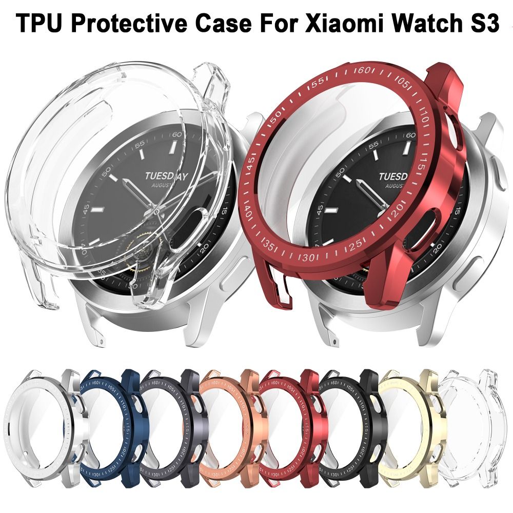 Nova capa completa tpu caso pá - Xiaomi Smartwatch S3 Accessories avaliação e preço