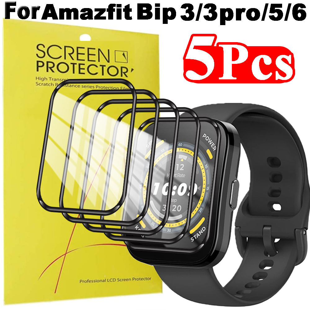 1-5 pçs protetor de tela hd pa - Amazfit Smartwatch Accessories avaliação e preço