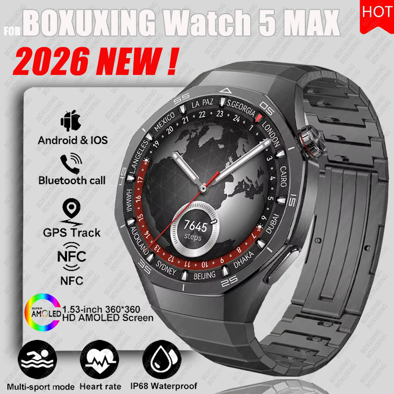 2026 novo boxuxing relógio 5 m - Smartwatch Face avaliação e preço