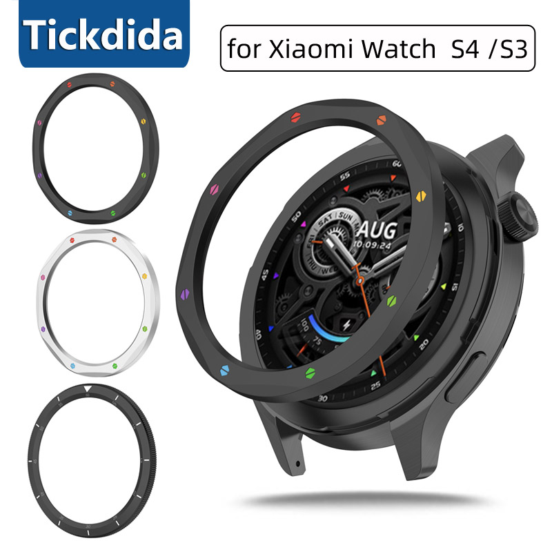 Moldura de metal anel caso par - Xiaomi Smartwatch S3 Accessories avaliação e preço