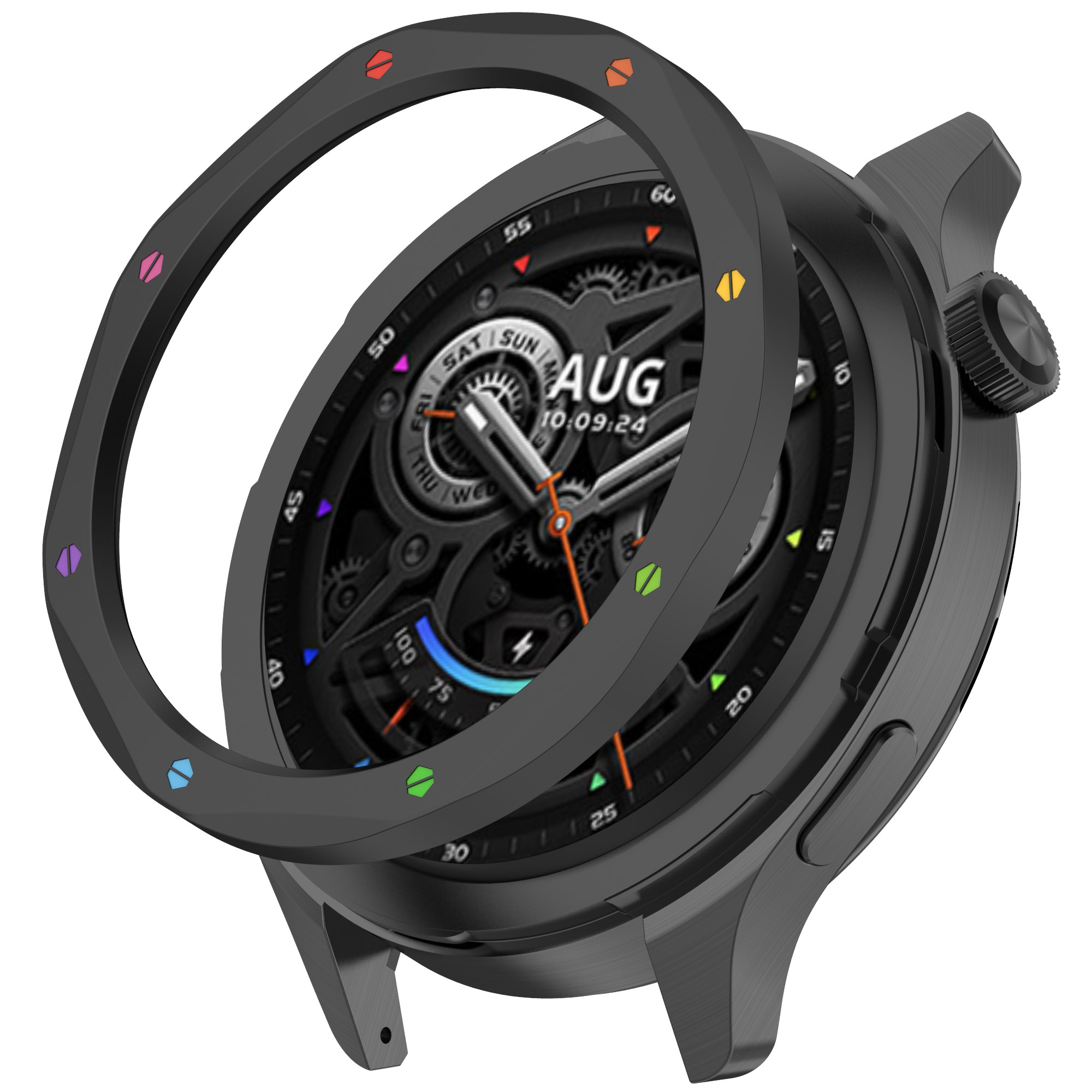 Moldura de metal anel caso par - Xiaomi Smartwatch S3 Accessories avaliação e preço