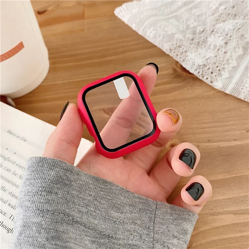 3 pacote de vidro + capa para  - Smartwatch Watch Accessories For Women avaliação e preço
