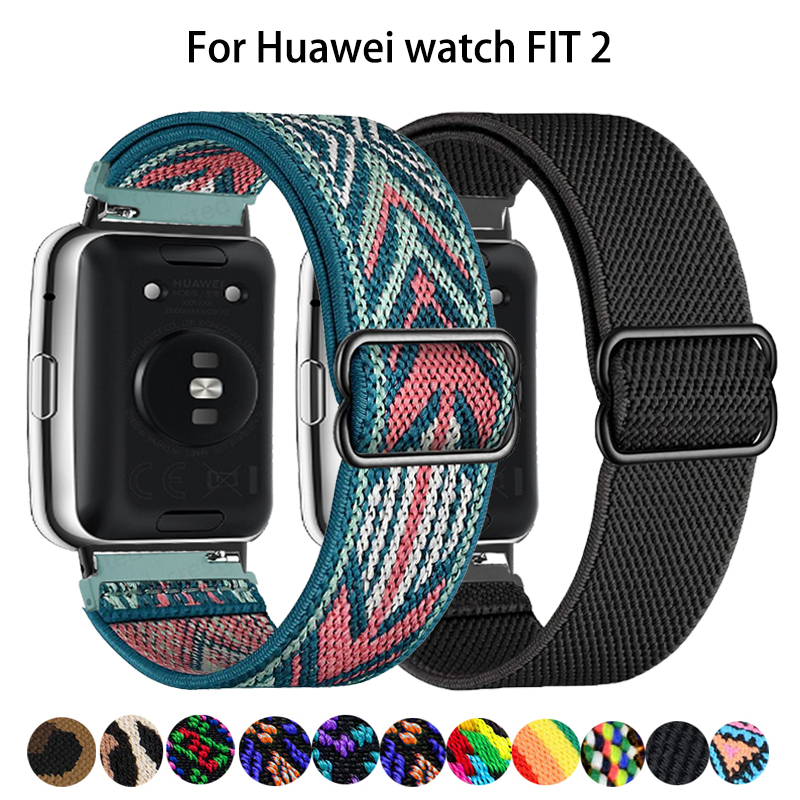Scrunchie banda para huawei re - Smartwatch Watch Accessories For Women avaliação e preço