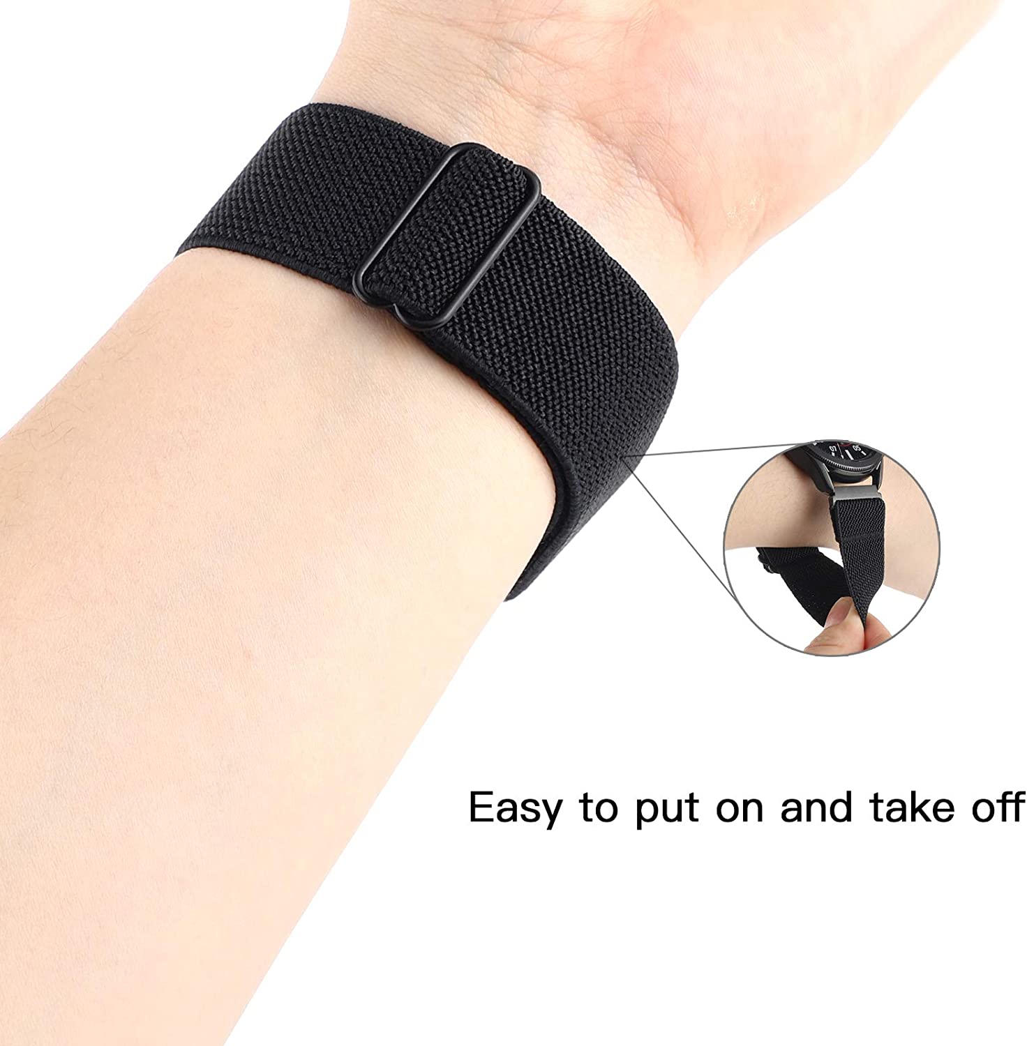Scrunchie banda para huawei re - Smartwatch Watch Accessories For Women avaliação e preço