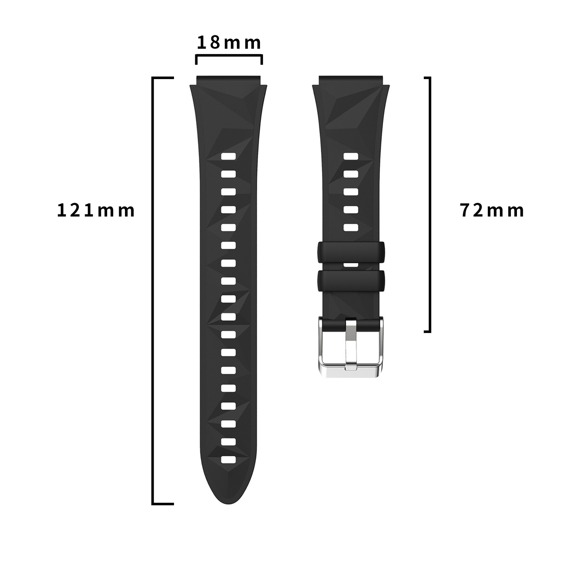 Pulseira de silicone de 18mm/2 - Titan Smartwatch Accessories avaliação e preço