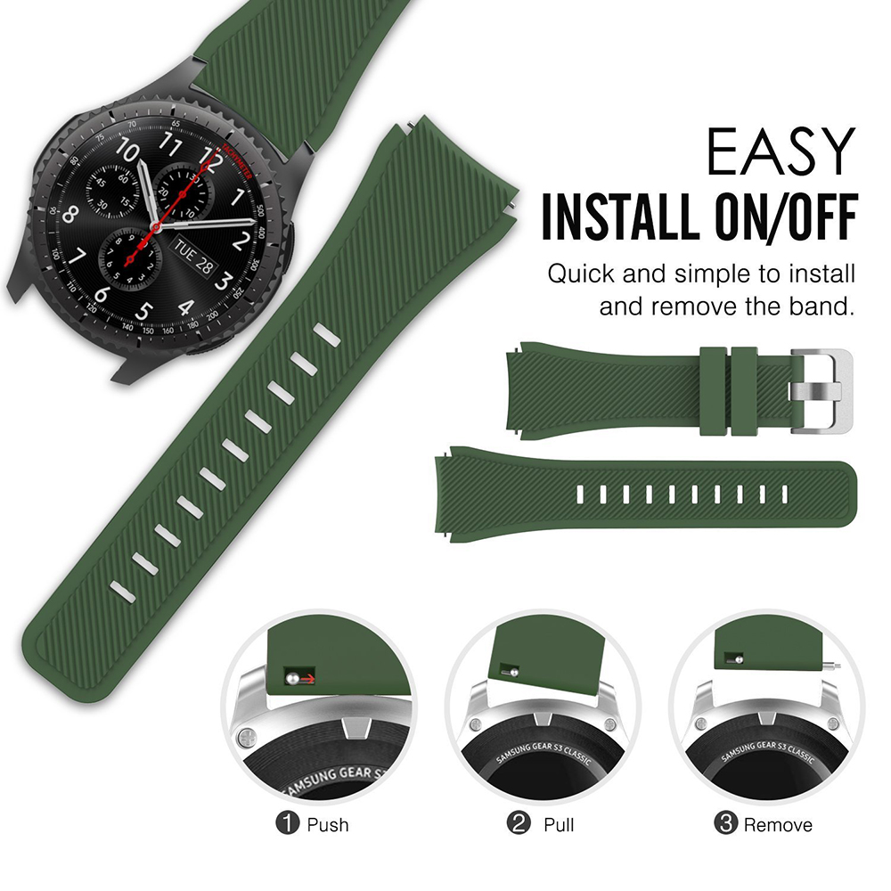 Pulseira de silicone de 20mm 2 - Titan Smartwatch Accessories avaliação e preço