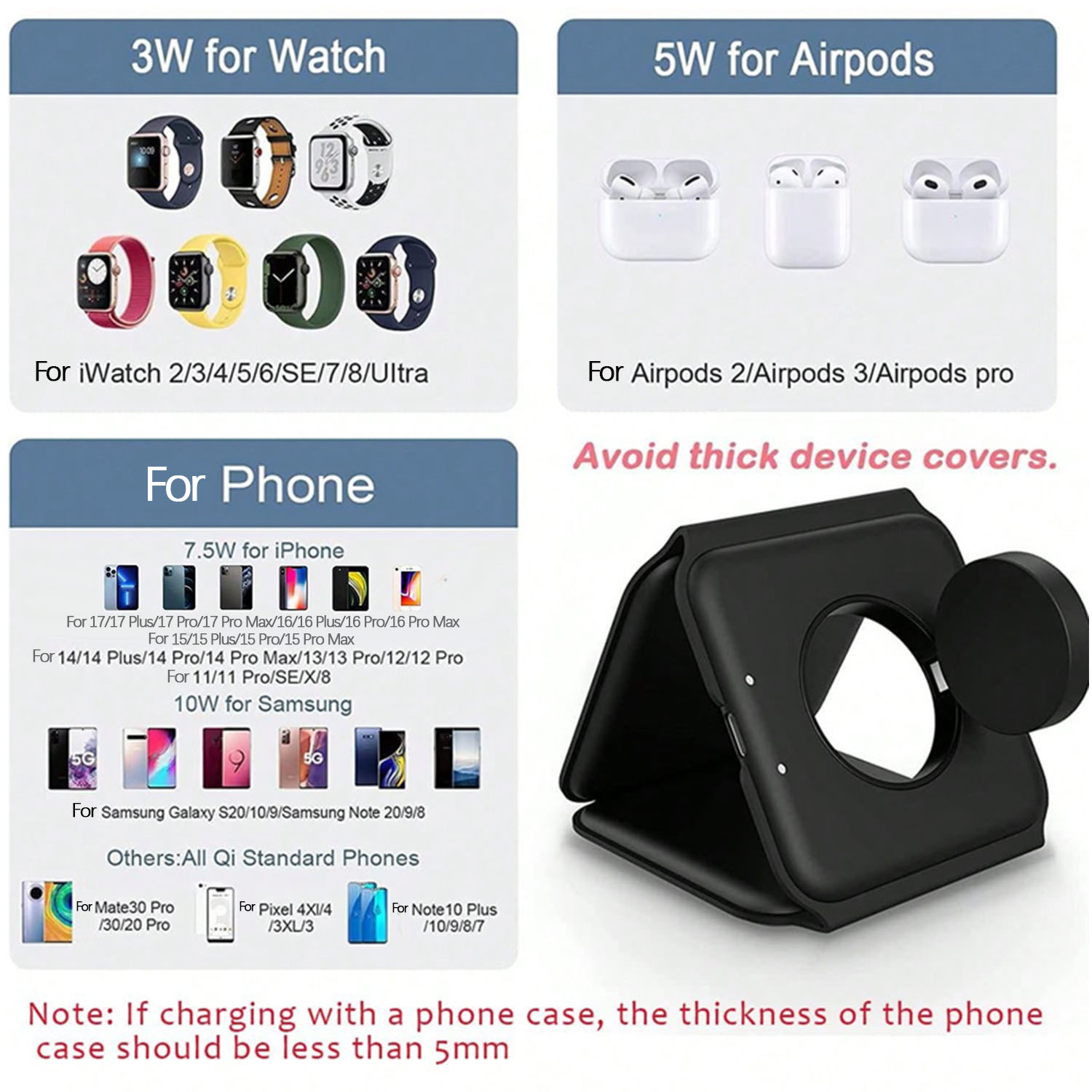 Estação de Carregamento Sem Fi - Wireless Charger Watch avaliação e preço