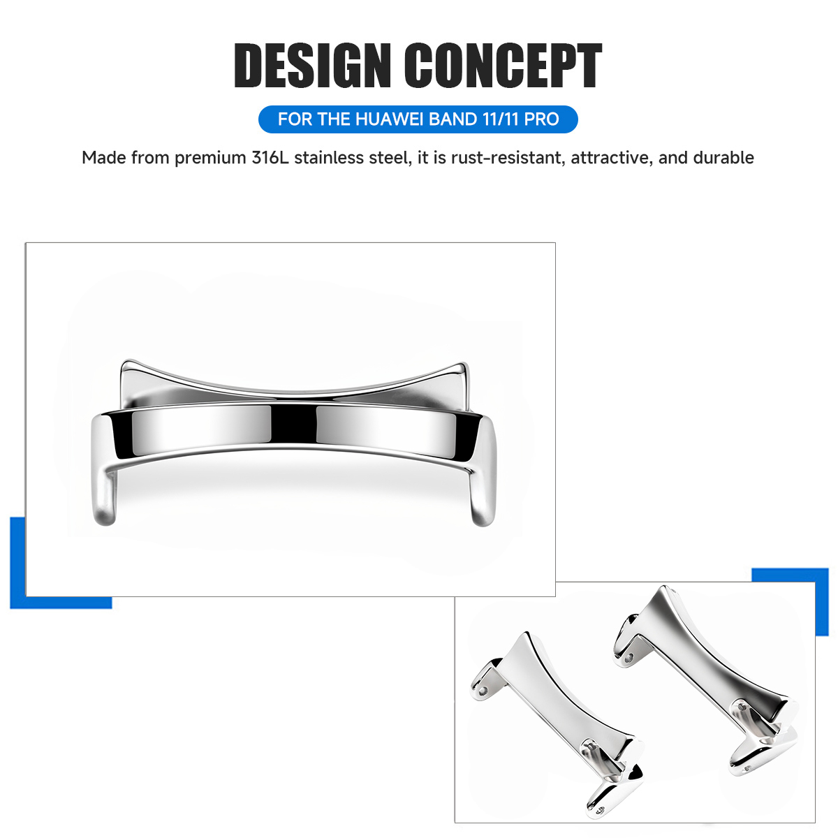 Adaptador (2 Peças) para Huawe - Watch Band Connector avaliação e preço