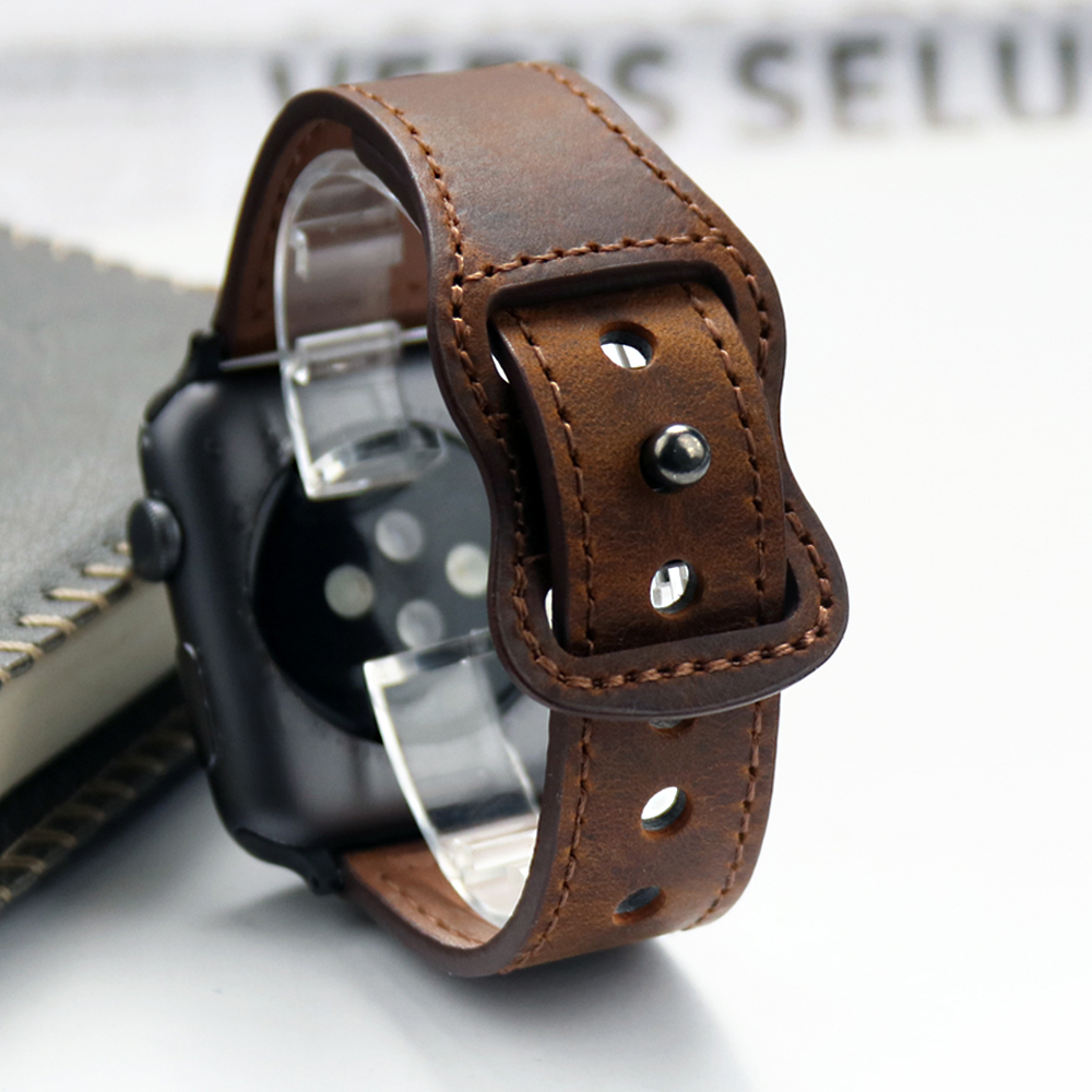 Correia de couro genuíno Corre - Smartwatch Accessories Shop avaliação e preço