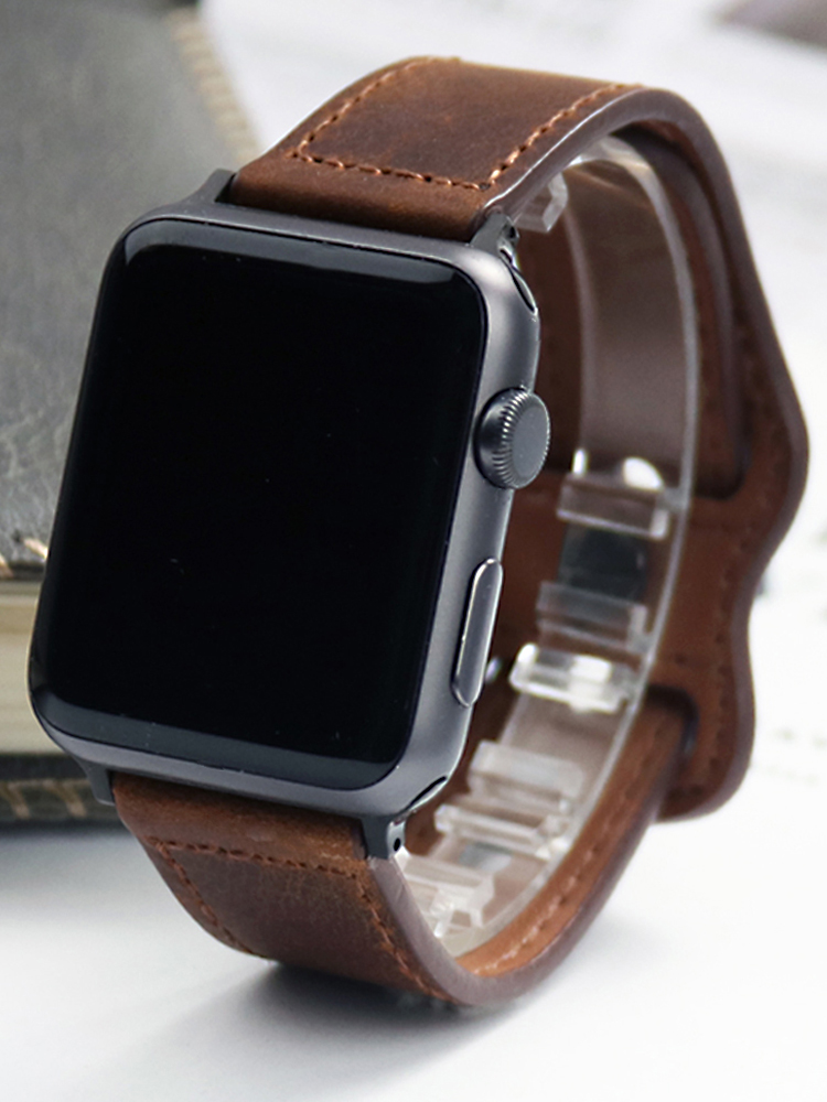 Correia de couro genuíno Corre - Smartwatch Accessories Shop avaliação e preço