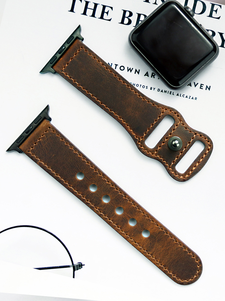 Correia de couro genuíno Corre - Smartwatch Accessories Shop avaliação e preço