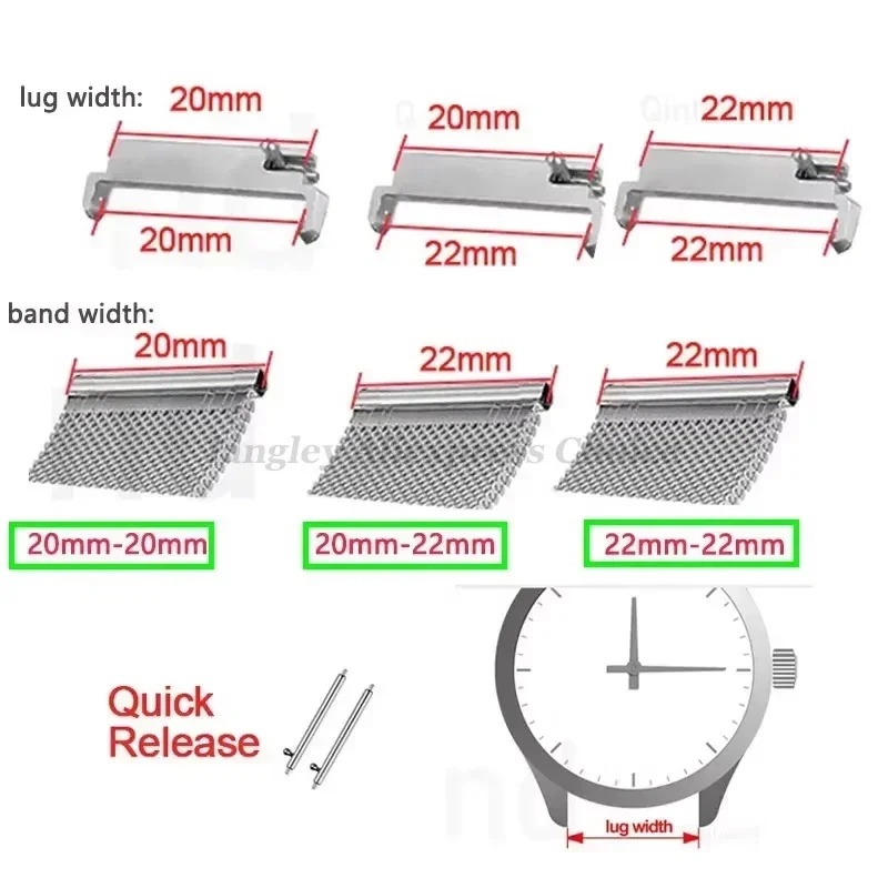 Adaptadores de pulseira de rel - Watch Band Connector avaliação e preço